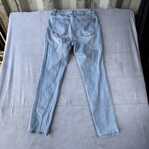 Wax Jean Collection Tattered Jeans Womens 9/29 Blue Denim Distressed Skinny Leg